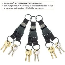 Tritium Key Ring (Buy 1 Get 1 Free. Mix And Match In Multiples Of 2. All Sales Final.) -Fashion Bag Store 1716B6 detail