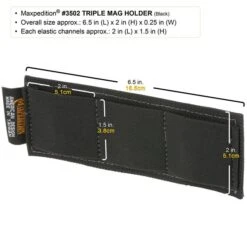 Triple Mag Holder (Buy 1 Get 1 Free. Mix And Match In Multiples Of 2. All Sales Final.) 12 Triple Mag Holder (Buy 1 Get 1 Free. Mix And Match In Multiples Of 2. All Sales Final.) -Fashion Bag Store 3502b2 detail