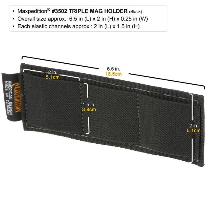 Triple Mag Holder (Buy 1 Get 1 Free. Mix And Match In Multiples Of 2. All Sales Final.) 5 Triple Mag Holder (Buy 1 Get 1 Free. Mix And Match In Multiples Of 2. All Sales Final.) - Image 3