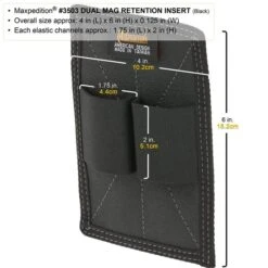Dual Mag Retention Insert (Buy 1 Get 1 Free. Mix And Match In Multiples Of 2. All Sales Final.) 12 Dual Mag Retention Insert (Buy 1 Get 1 Free. Mix And Match In Multiples Of 2. All Sales Final.) -Fashion Bag Store 3503b2 detail