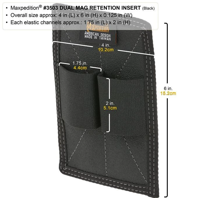 Dual Mag Retention Insert (Buy 1 Get 1 Free. Mix And Match In Multiples Of 2. All Sales Final.) 5 Dual Mag Retention Insert (Buy 1 Get 1 Free. Mix And Match In Multiples Of 2. All Sales Final.) - Image 3