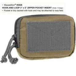 Hook & Loop 3" X 5" Zipper Pocket (Buy 1 Get 1 Free. Mix And Match In Multiples Of 2. All Sales Final.) -Fashion Bag Store 3526KF2 detail