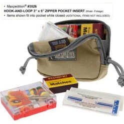 Hook & Loop 3" X 5" Zipper Pocket (Buy 1 Get 1 Free. Mix And Match In Multiples Of 2. All Sales Final.) -Fashion Bag Store 3526KF4 detail