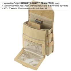 Monkey Combat Admin Pouch (Buy 1 Get 1 Free. Mix And Match In Multiples Of 2. All Sales Final.) -Fashion Bag Store 9811k5 detail