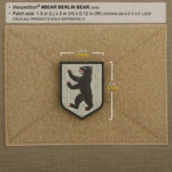 Berlin Bear Morale Patch -Fashion Bag Store BEARA2 detail
