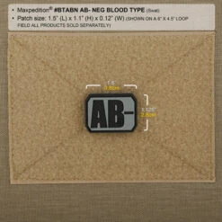 AB- Blood Type Morale Patch 15 AB- Blood Type Morale Patch -Fashion Bag Store BTABNS2 detail