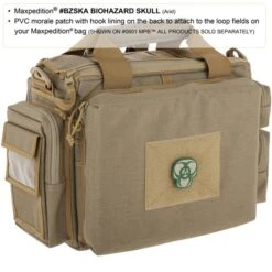 Biohazard Skull Morale Patch -Fashion Bag Store BZSKA1 detail