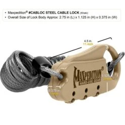 Steel Cable Lock -Fashion Bag Store CABLOCK2 detail