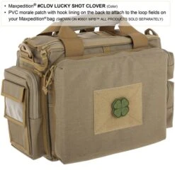 Lucky Shot Clover Morale Patch -Fashion Bag Store CLOVC1 detail