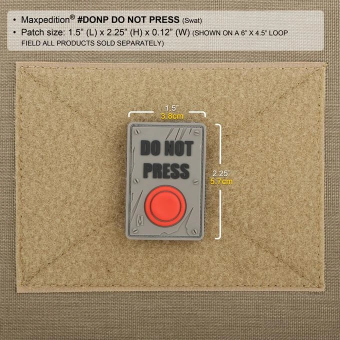 Do Not Press Morale Patch 7 Do Not Press Morale Patch - Image 5
