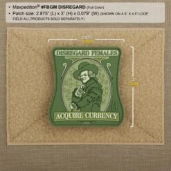 Disregard Morale Patch -Fashion Bag Store FBGMC2 detail