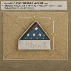 Freedom Is Not Free Morale Patch -Fashion Bag Store FINFA2 detail