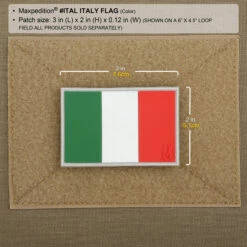 Italy Flag Morale Patch -Fashion Bag Store ITALC2 detail