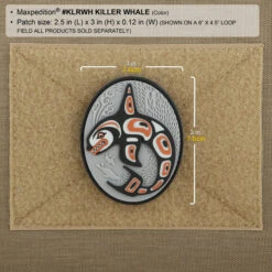 Killer Whale Morale Patch 10 Killer Whale Morale Patch -Fashion Bag Store KLRWH2 detail