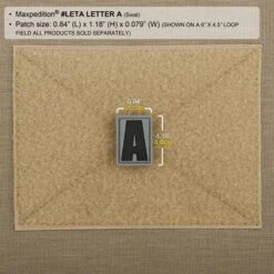 Letter A Morale Patch -Fashion Bag Store LETAS2 detail
