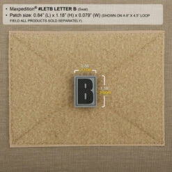 Letter B Morale Patch -Fashion Bag Store LETBS2 detail