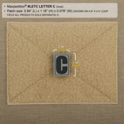 Letter C Morale Patch 12 Letter C Morale Patch -Fashion Bag Store LETCS2 detail