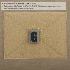 Letter G Morale Patch -Fashion Bag Store LETGS2 detail