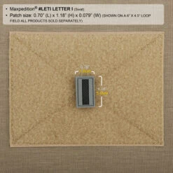 Letter I Morale Patch -Fashion Bag Store LETIS2 detail