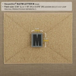 Letter M Morale Patch -Fashion Bag Store LETMS2 detail