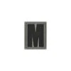 Letter M Morale Patch -Fashion Bag Store LETMS detail