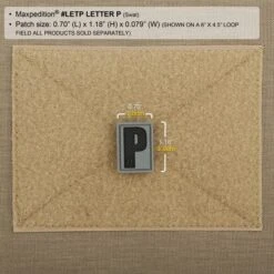 Letter P Morale Patch -Fashion Bag Store LETPS2 detail