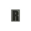 Letter R Morale Patch -Fashion Bag Store LETRS detail