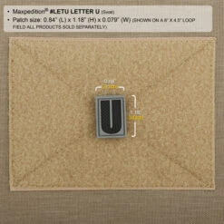 Letter U Morale Patch -Fashion Bag Store LETUS2 detail