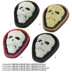 Hi Relief Skull Micro Morale Patch -Fashion Bag Store MCHS GROUP detail