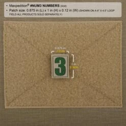 Number 3 Morale Patch -Fashion Bag Store NUM3A2 detail