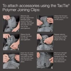 TacTie PJC3 Polymer Joining Clips (Pack Of 6) 15 TacTie PJC3 Polymer Joining Clips (Pack Of 6) -Fashion Bag Store PJC TACTIE
