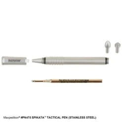 Spikata Tactical Pen (Stainless Steel) (Buy 1 Get 1 Free. Mix And Match In Multiples Of 2. All Sales Final.) -Fashion Bag Store PN475ST4 detail