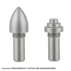 Spikata Tactical Pen (Stainless Steel) (Buy 1 Get 1 Free. Mix And Match In Multiples Of 2. All Sales Final.) -Fashion Bag Store PN475ST6 detail