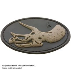Triceratops Skull Morale Patch -Fashion Bag Store TRYSS 4 detail