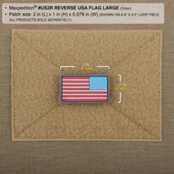 Reverse USA Flag Morale Patch (Small) -Fashion Bag Store US1RC2 detail