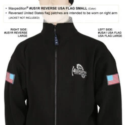 Reverse USA Flag Morale Patch (Small) -Fashion Bag Store US1RC4 detail