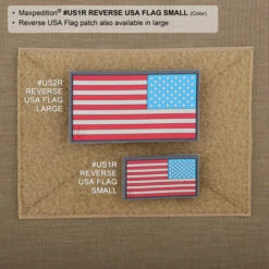 Reverse USA Flag Morale Patch (Small) -Fashion Bag Store US1RC5 detail
