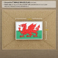 Wales Flag Morale Patch -Fashion Bag Store WALEC2 detail