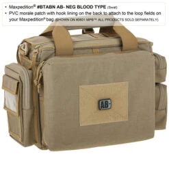 AB- Blood Type Morale Patch 14 AB- Blood Type Morale Patch -Fashion Bag Store btabns1 detail