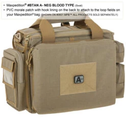 A- Blood Type Morale Patch -Fashion Bag Store btans1 detail