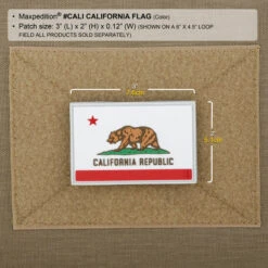 California Flag Morale Patch -Fashion Bag Store calic2 detail